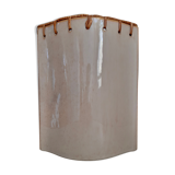 Ceramic and rattan vase 70s