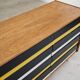 U453 yellow 8-drawer wooden sideboard by Jiri Jiroutek for Interier Praha 1960