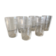 Lot de 6verres anciens à limonade art déco
