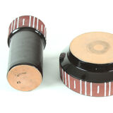 Vase en céramique et bol by Keralit, Tchécoslovaquie des années 1960