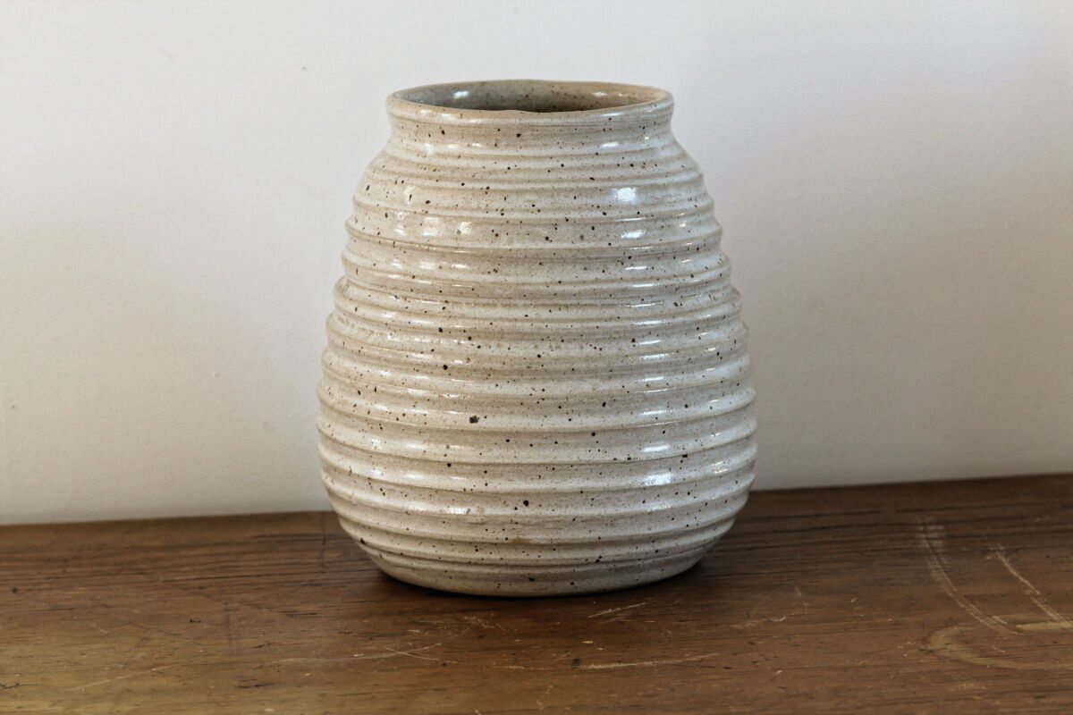 Vase in sandstone, Abbey of Fontgombault