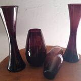 4 50s designer vases