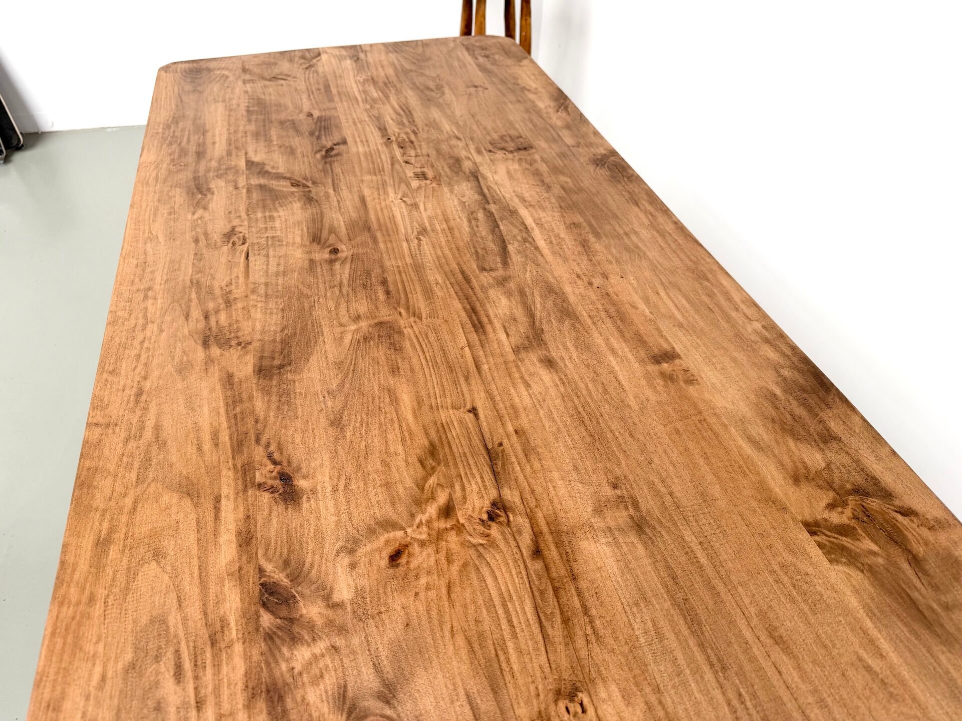 Table de ferme vintage en peuplier