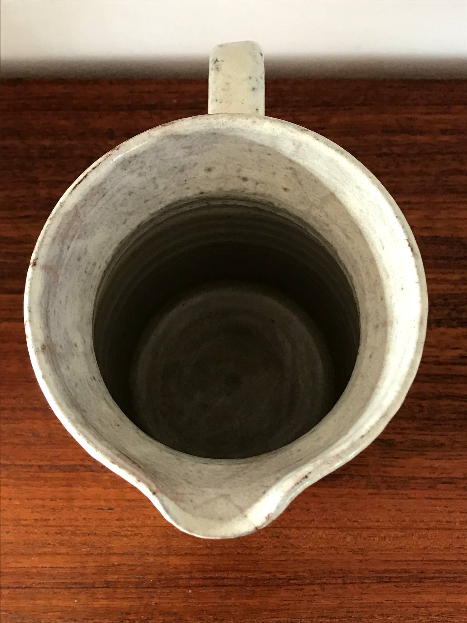 Ceramic pitcher by Gustave Reynaud workshop Le Murier Vallauris 60s vintage