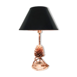 Hollywood regency pine cone table light, Italy, 1970