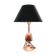 Hollywood regency pine cone table light, Italy, 1970