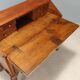 Antique baroque secretary cabinet with a drop-down front in walnut and maple, Italy, 18th century.