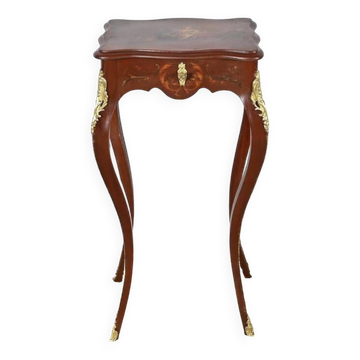 Small Table in Lacquered Wood, Louis XV Style – Late 19th Century