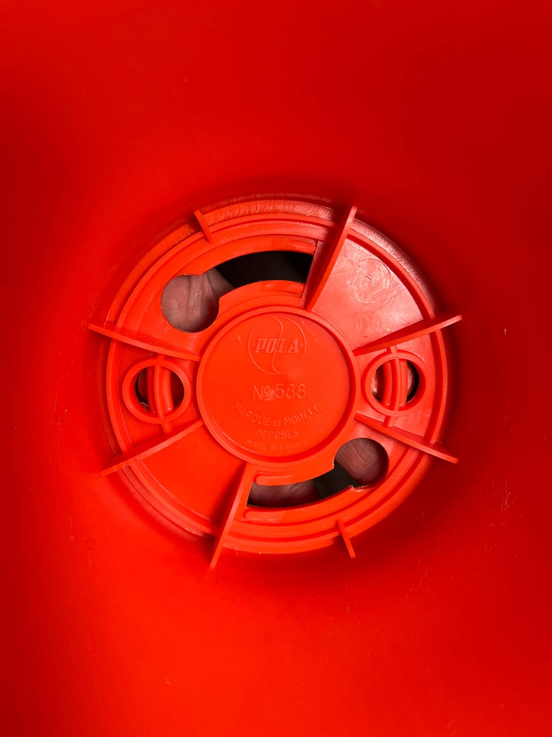 2 tabourets vintage orange Pola