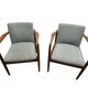 Ensemble de 2 chaises/fauteuils de salle à manger danois en teck