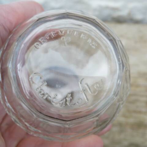 Glass and silver-plated sugar shaker Christofle