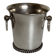Silver-plated metal flowerpot in the style of Jean Després, 1950
