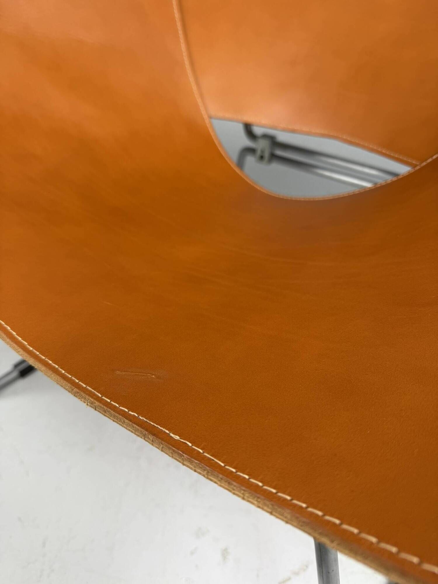 Pierre Paulin AP-14 cognac leather armchair for A. Polak, 1955