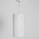 Opaline glass cylindrical pendant, 1970s