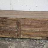 Old low sideboard in Burmese teak