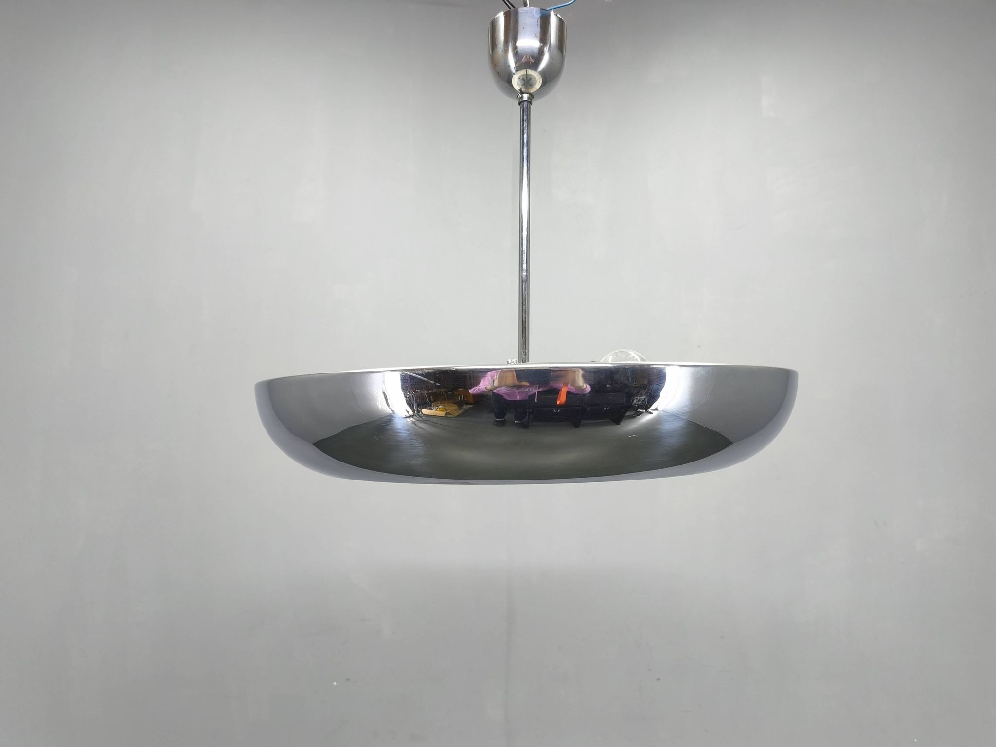 Bauhaus UFO Pendant Lamp by Josef Hurka for Napako, 1930s