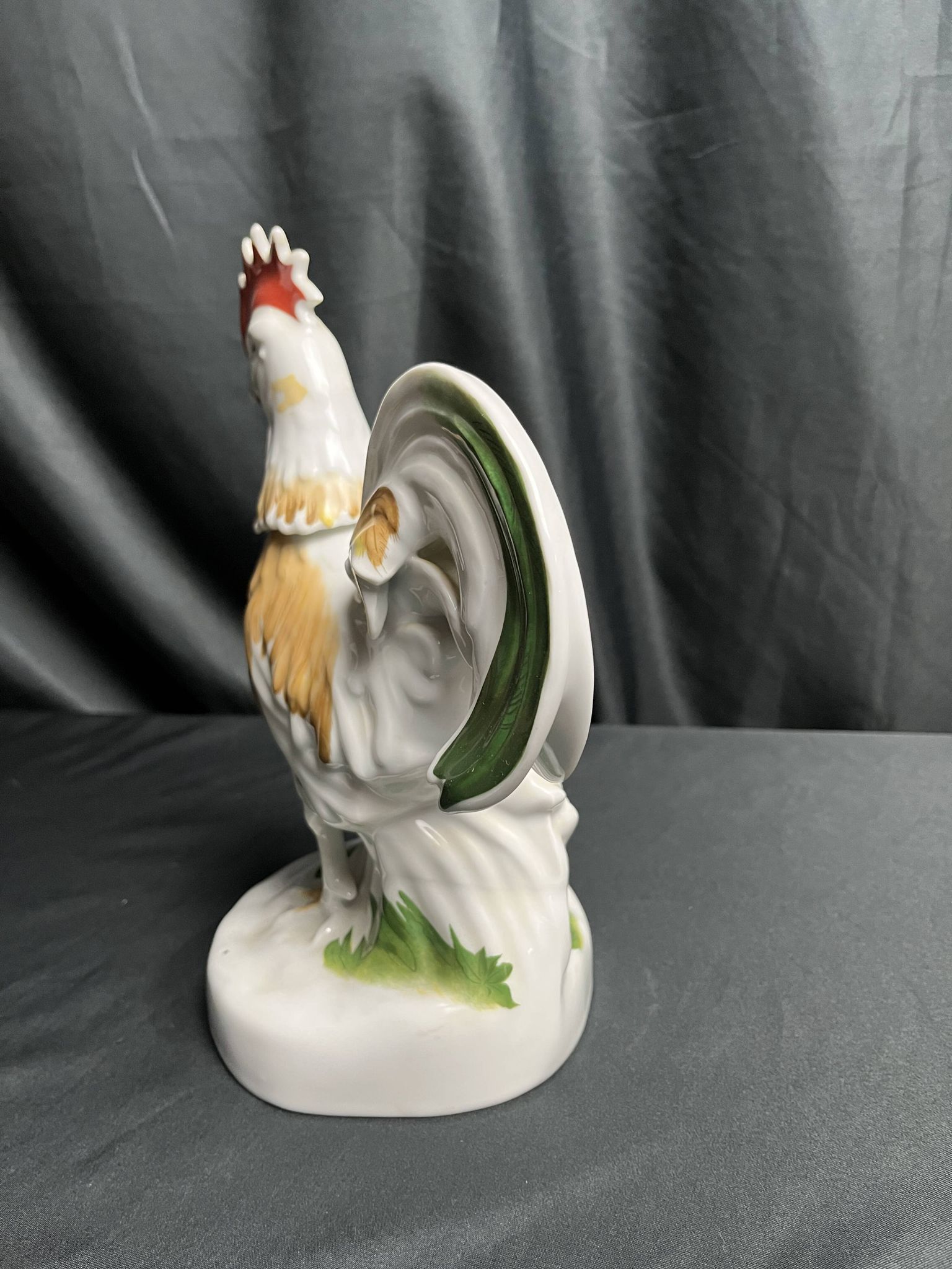 Raphael rooster-shaped digestive bottle promotional item, 20th century