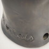 Hand-sculptured candlestick signed Jean Marais - Vallauris - Cocteau