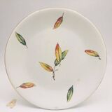 Set of 6 flat plates “Digoin Sarreguemines / La Fontaine model”