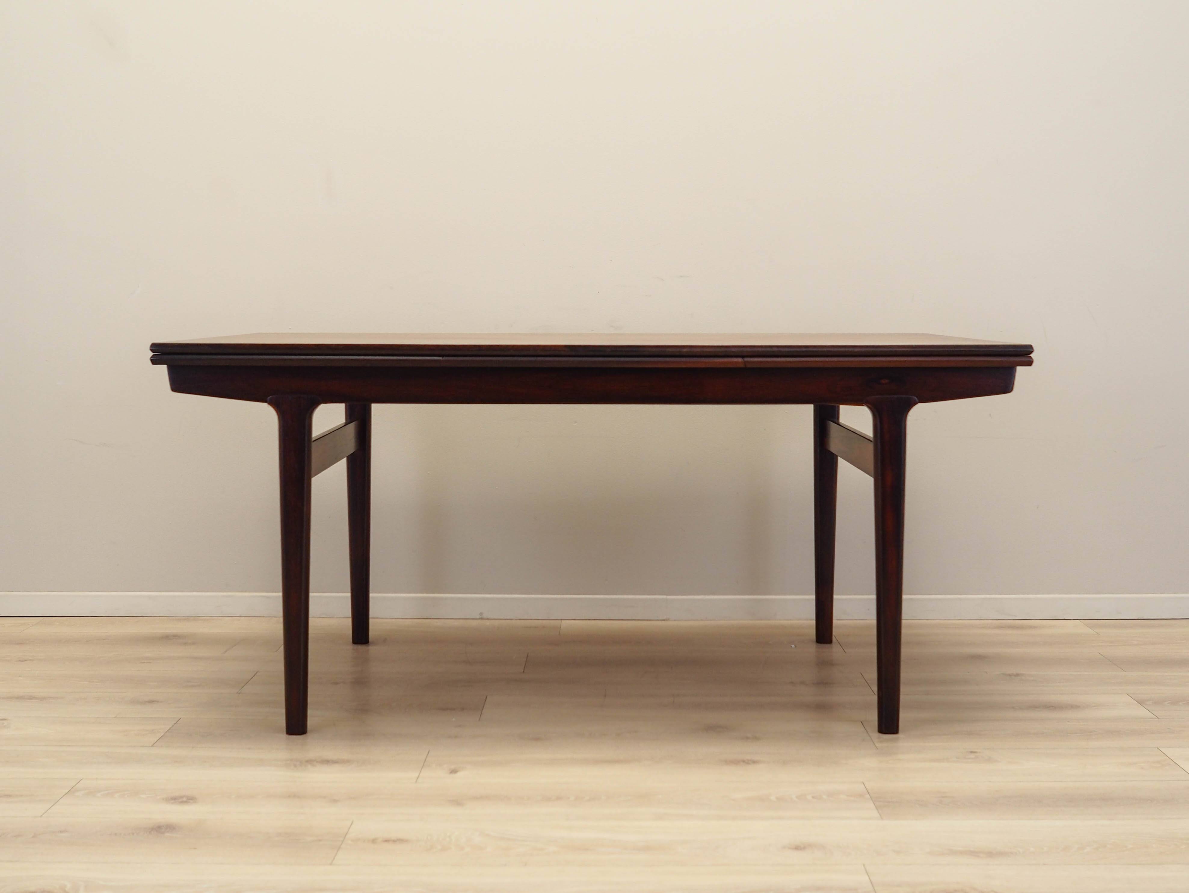 Rosewood table, Danish design, 1960s, designer: Henning Kjaernulf, manufact