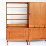 Pair of Scandinavian teak bookcases from the 60s