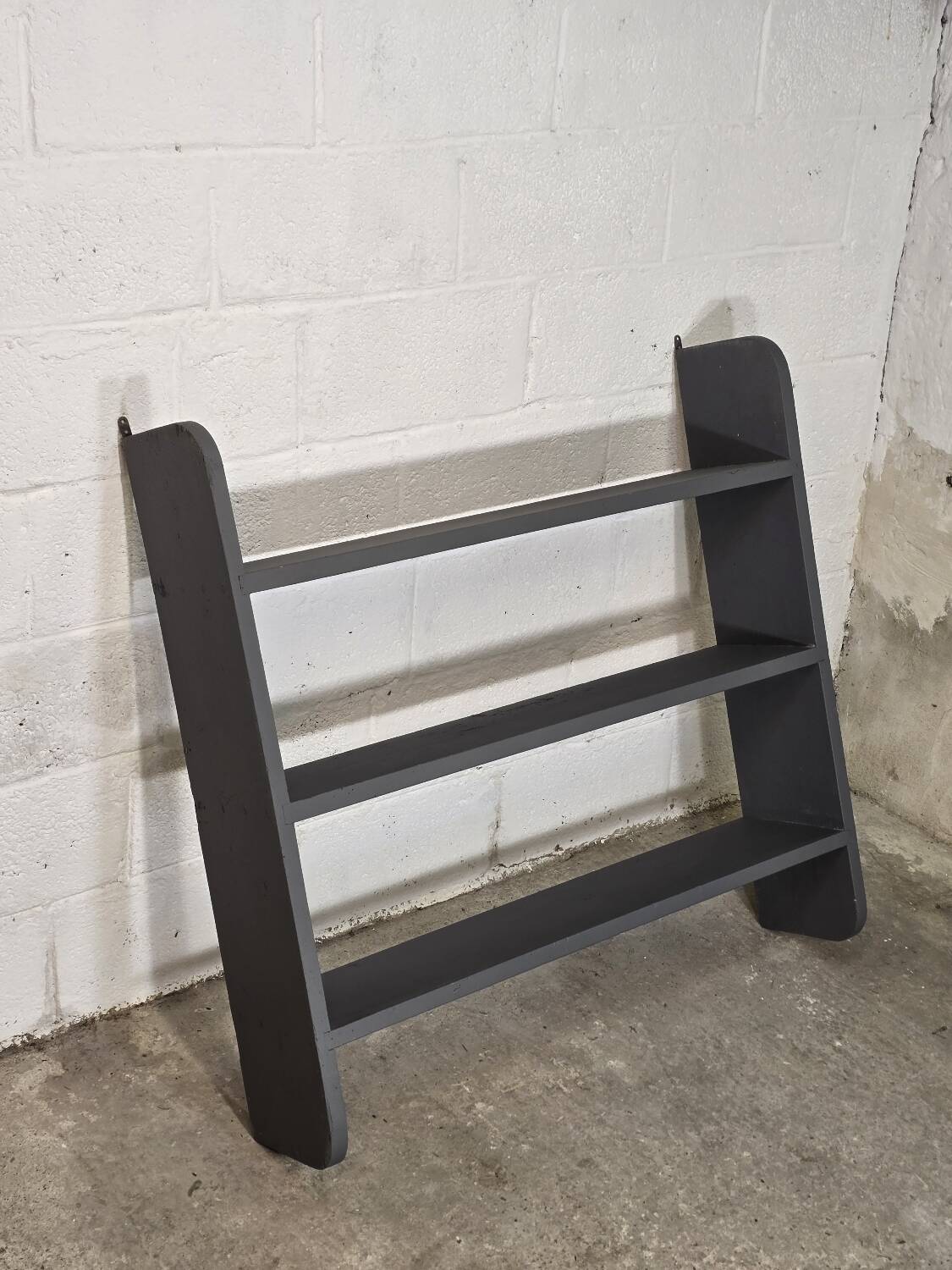 Antique grey kitchen shelf / wall shelf