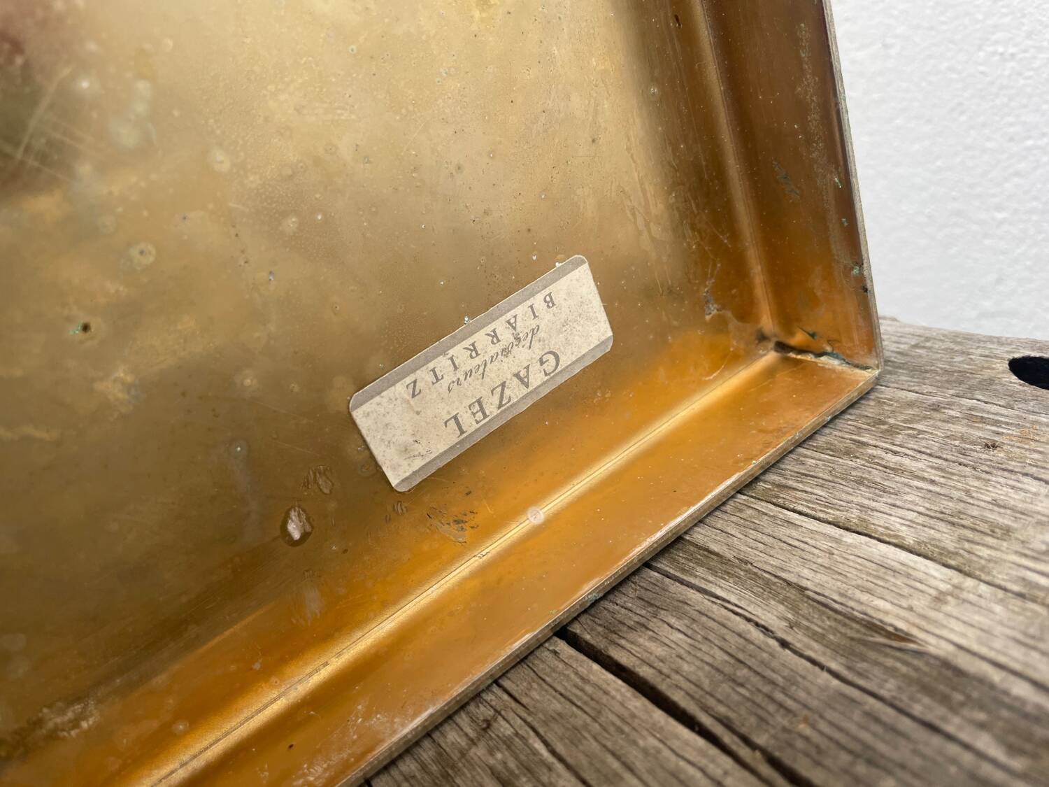 1970 brass lamp Gazel Biarritz