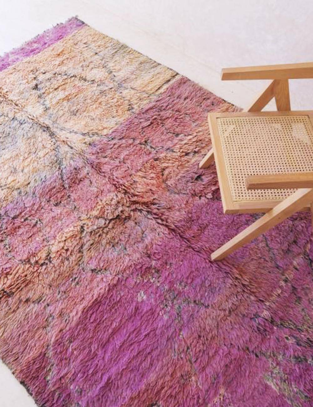 Tapis Vintage Rose Pêche - 295 x 185 cm