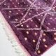 Moroccan Berber carpet beni ouarain purple with colorful graphic patterns 279x192cm
