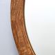 Oval Vintage Wall Mirror with Ash Root Frame, Italy