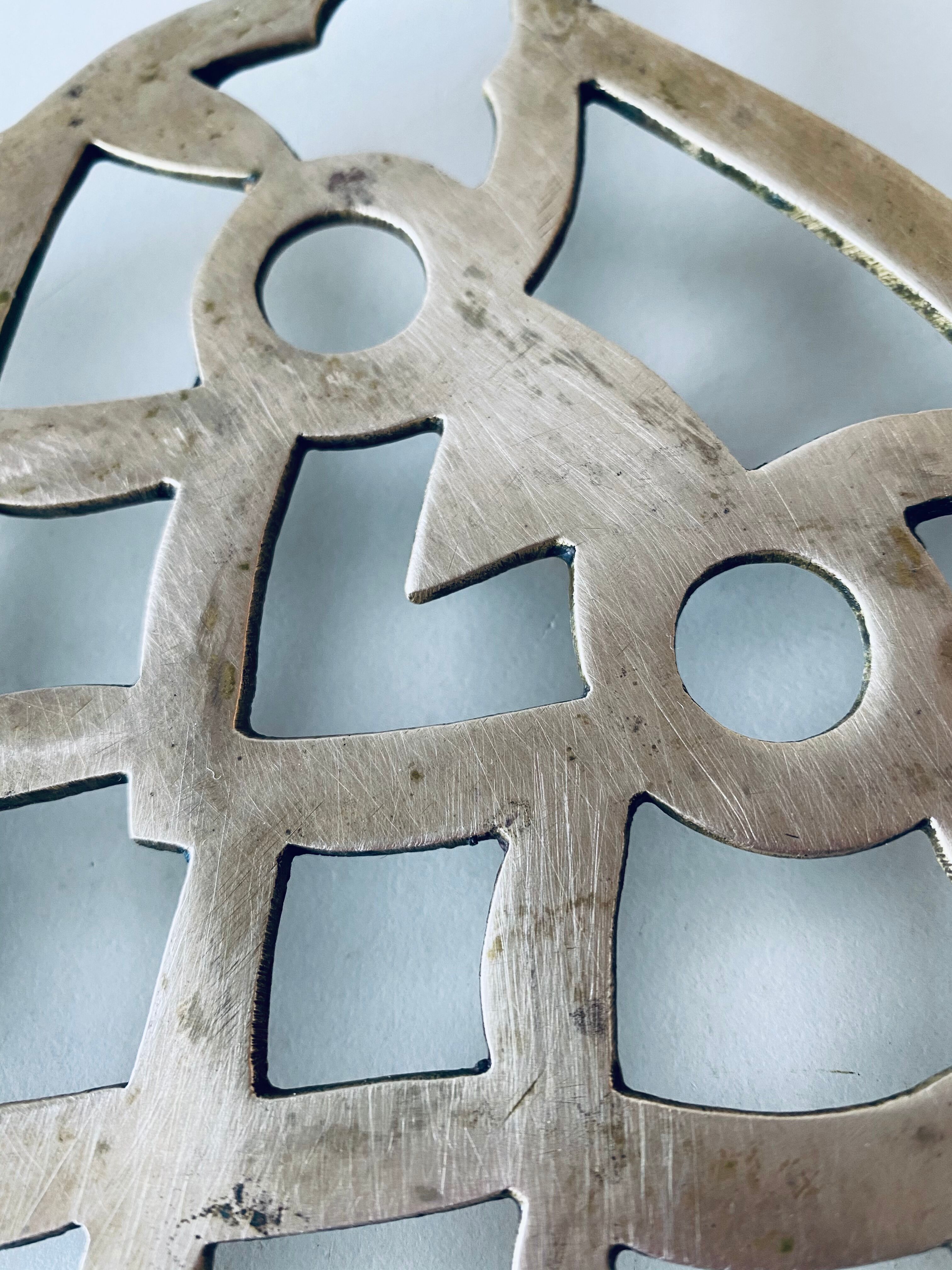 Brass owl dish
