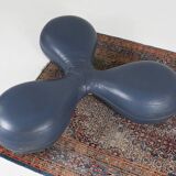 Leather pouf by Lowie Vermeersch for Durlet