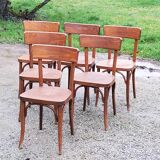 Set of 12 old Thonet bistro chairs