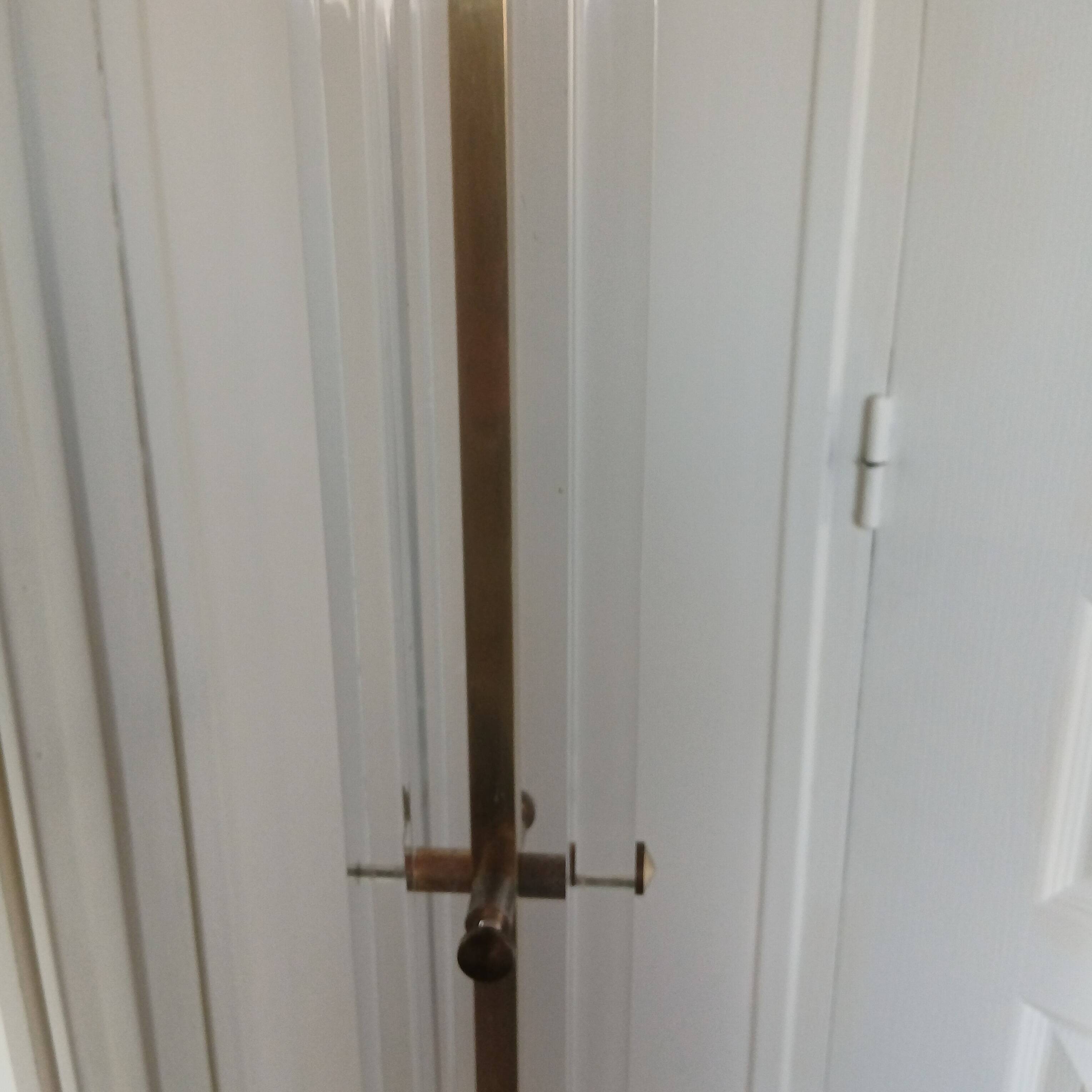 Italian design plexiglass floor lamp.