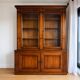 Display cabinet / glass bookcase Roche Bobois in cherry wood – 2 sections