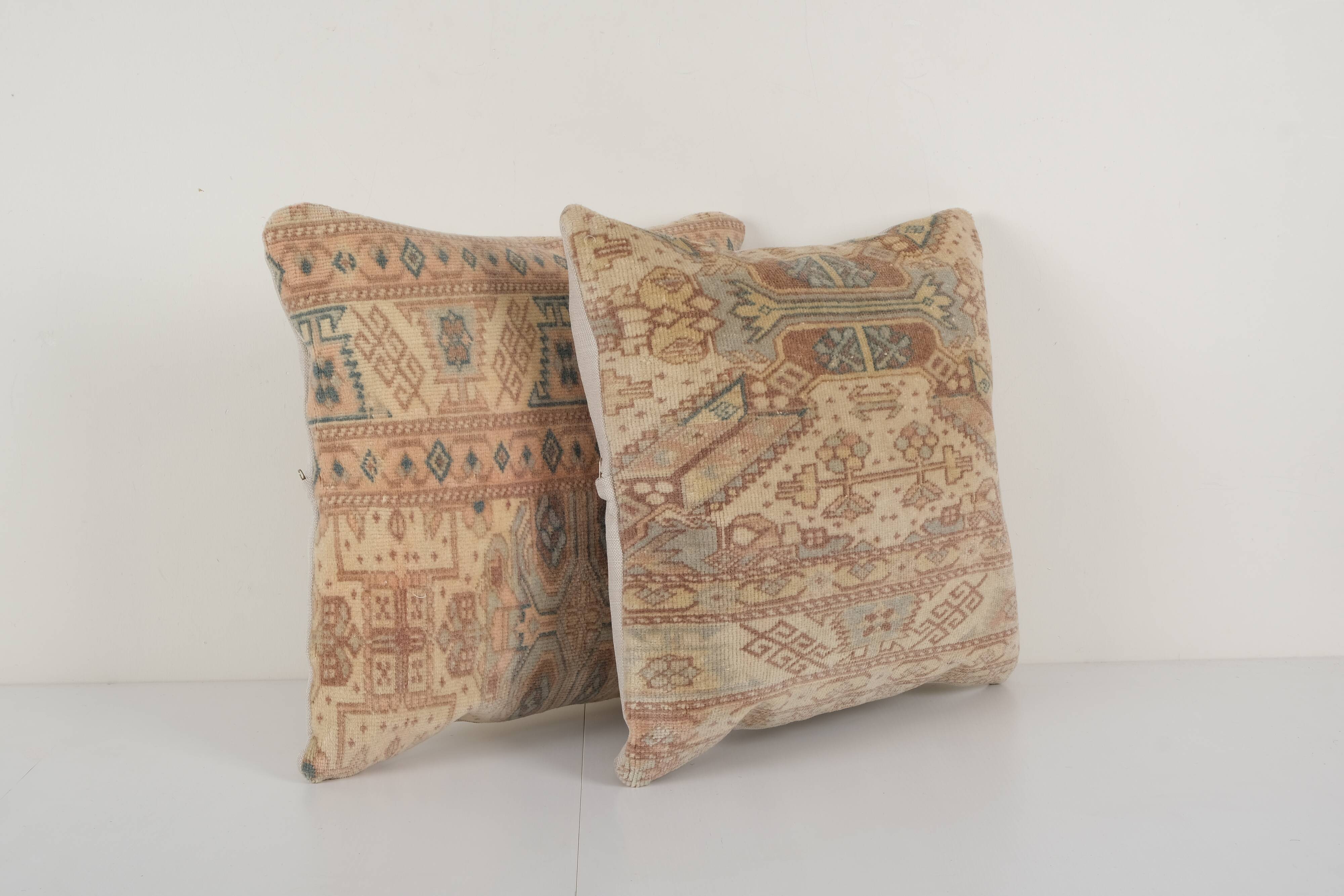 Anatolian carpet rug pillows