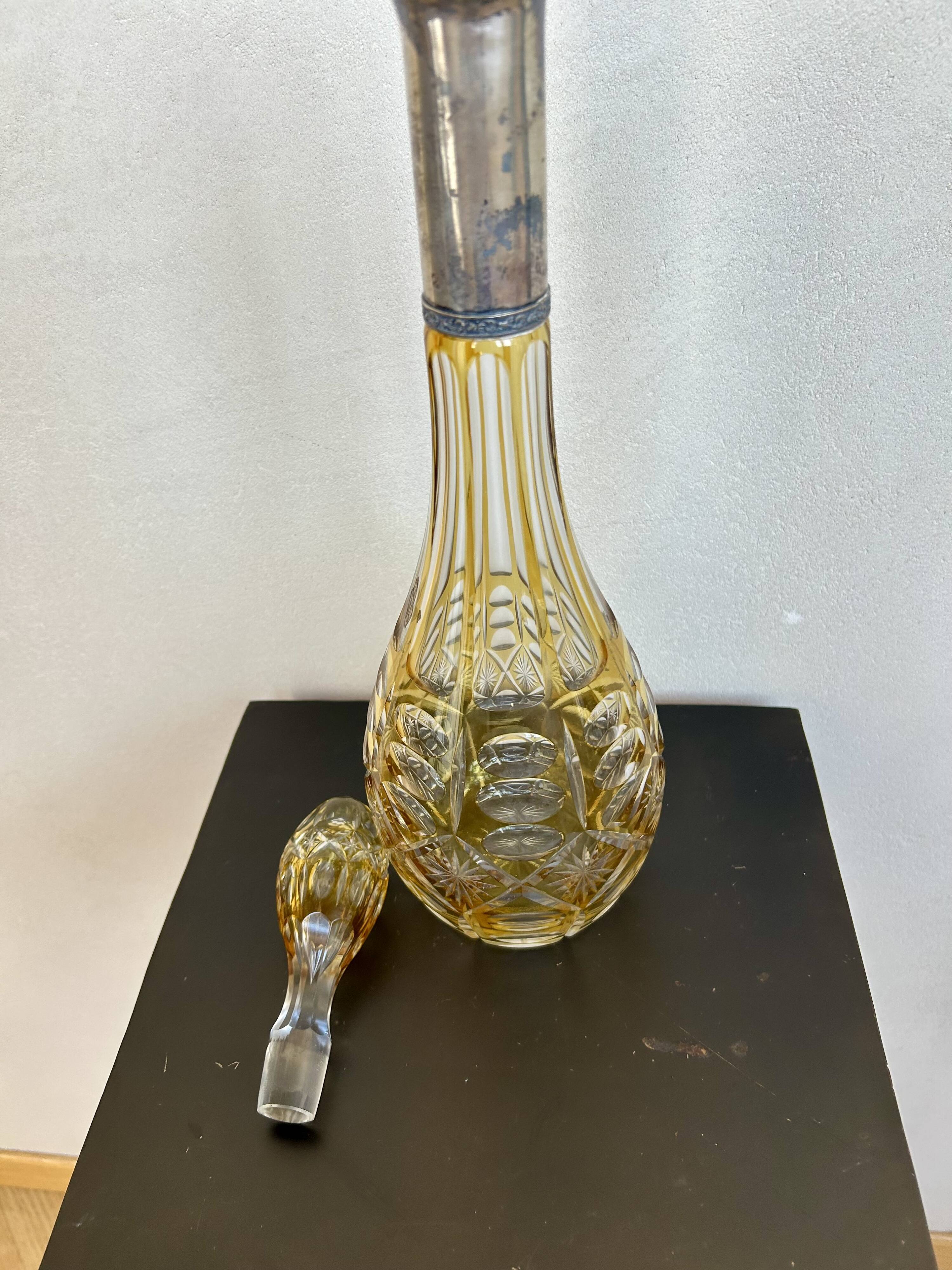 caraffa in crystal of boemia