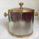 Silver and gold ice bucket Hollywood Regency