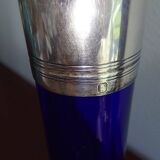 Paire de carafes cobalt