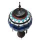 Lampe montgolfière de table en vitrail façon Tiffany