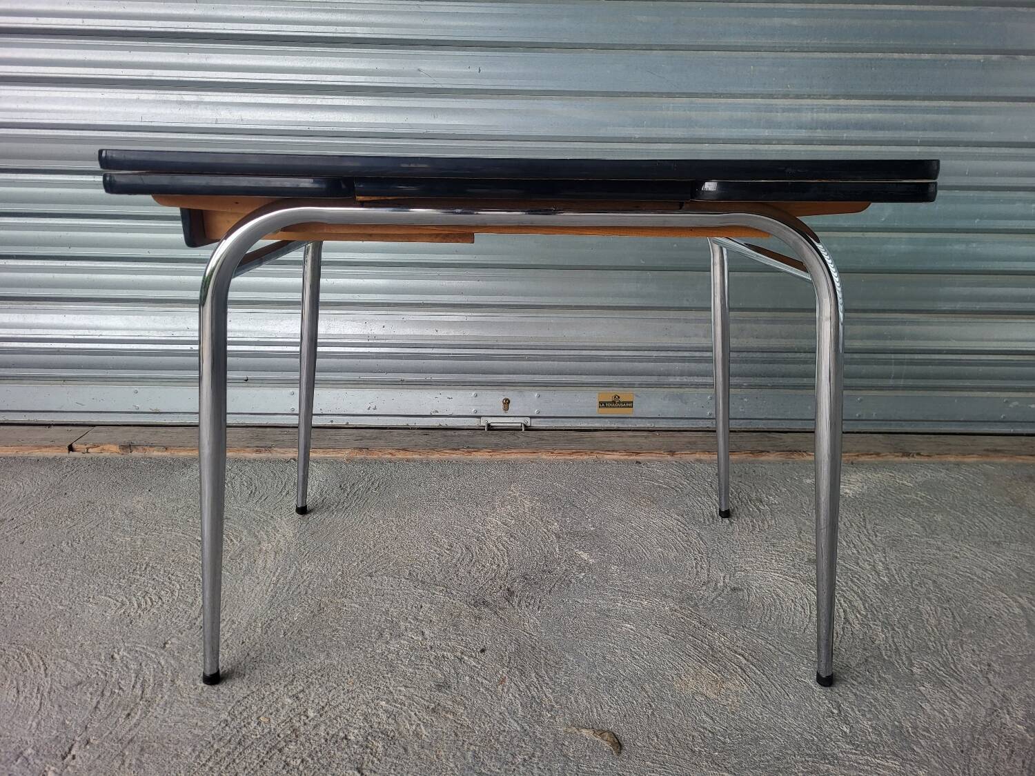 Authentique ensemble repas table 4 chaises en formica Vintage
