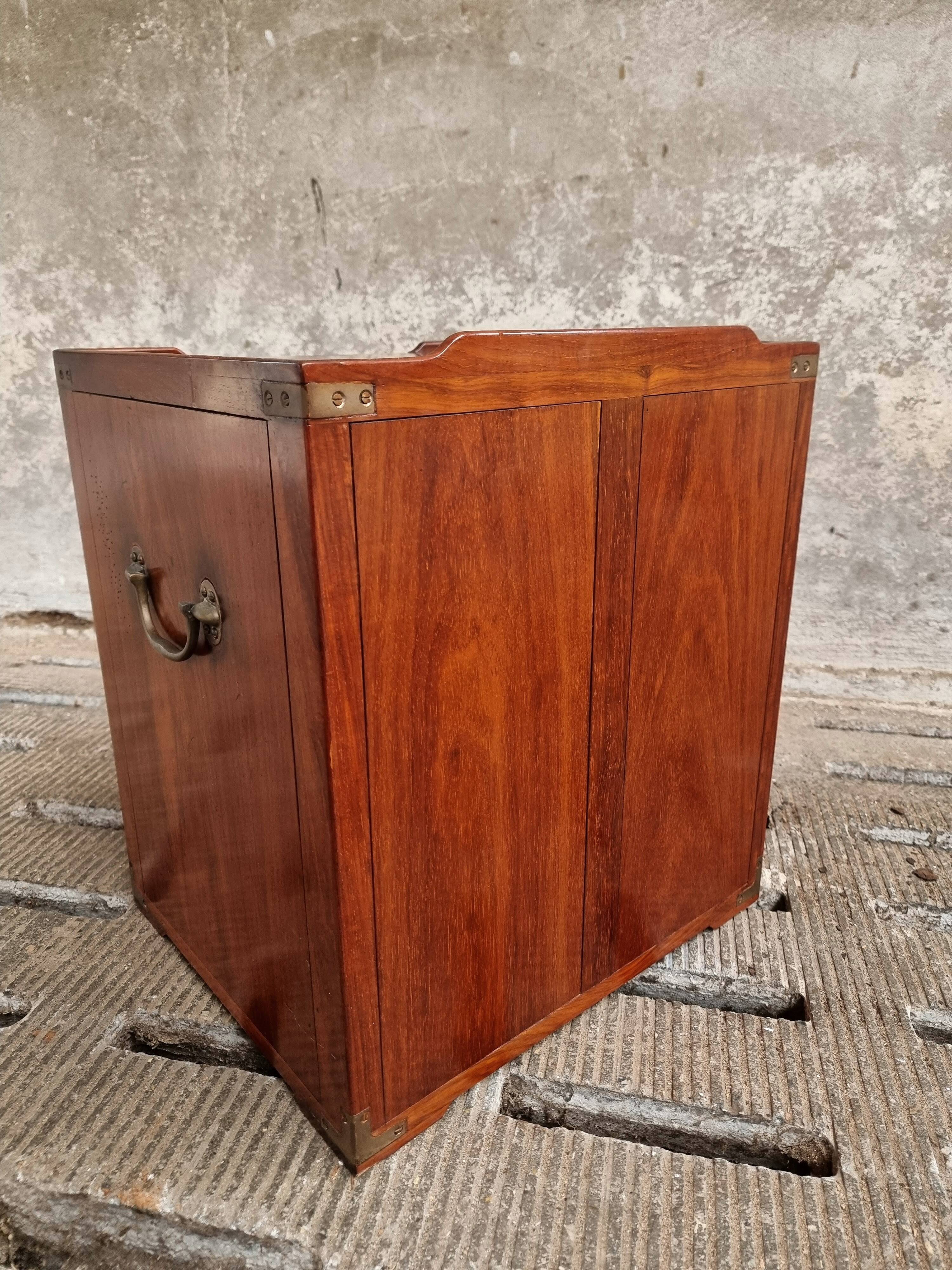 Design chest of drawers bedside cabinet military Campaign style from 'Starbay'