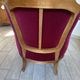 Bergère Gondole armchair in Louis XV style – Bordeaux / Red Velvet
