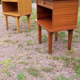 Chevets en bois vintage