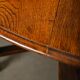Antique English oval Gateleg Table in solid Oak, Late 19th Century