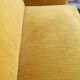 Convertible sofa in golden yellow velvet