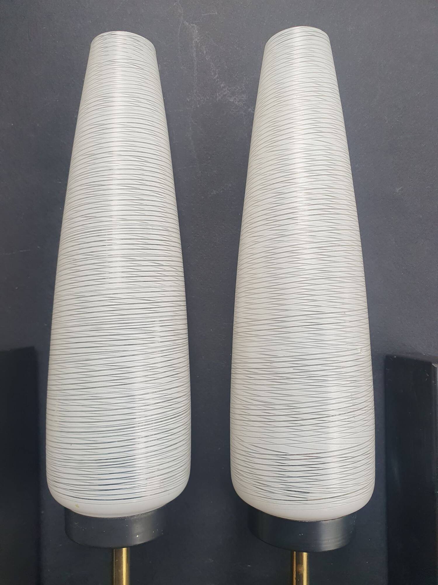 Pair of Lunel wall sconces from the 1950s.