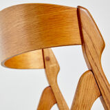 Model 71 oak dining chair by Henning Kjærnulf for Boltings
