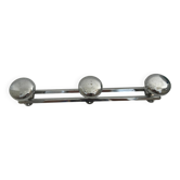 Chrome wall coat rack