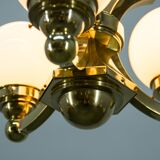 Art Deco Chandelier by Gocar, 1910s, Restored